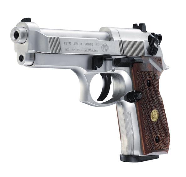 Beretta 92FS vernickelt Holz