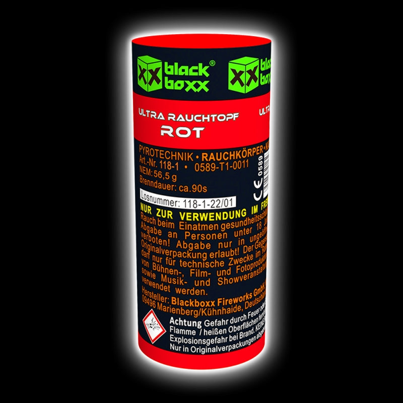 Blackboxx Ultra Rauchtopf Rot