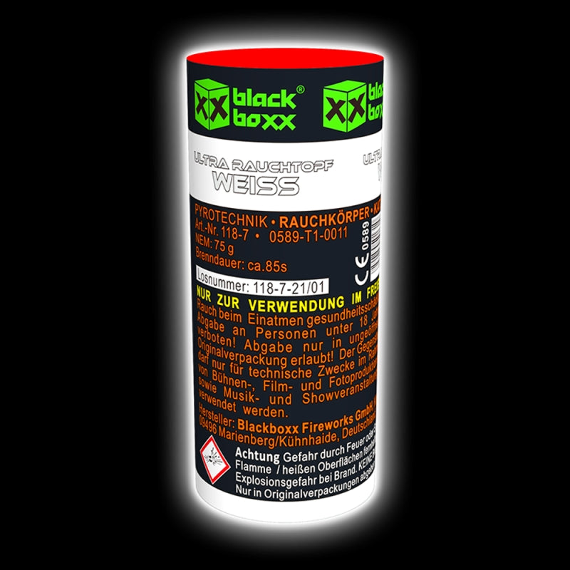 Blackboxx Ultra Rauchtopf weiß