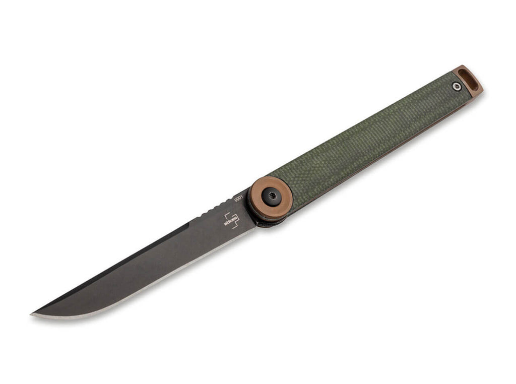 Böker Plus Kaizen Green Canvas Micarta Taschenmesser