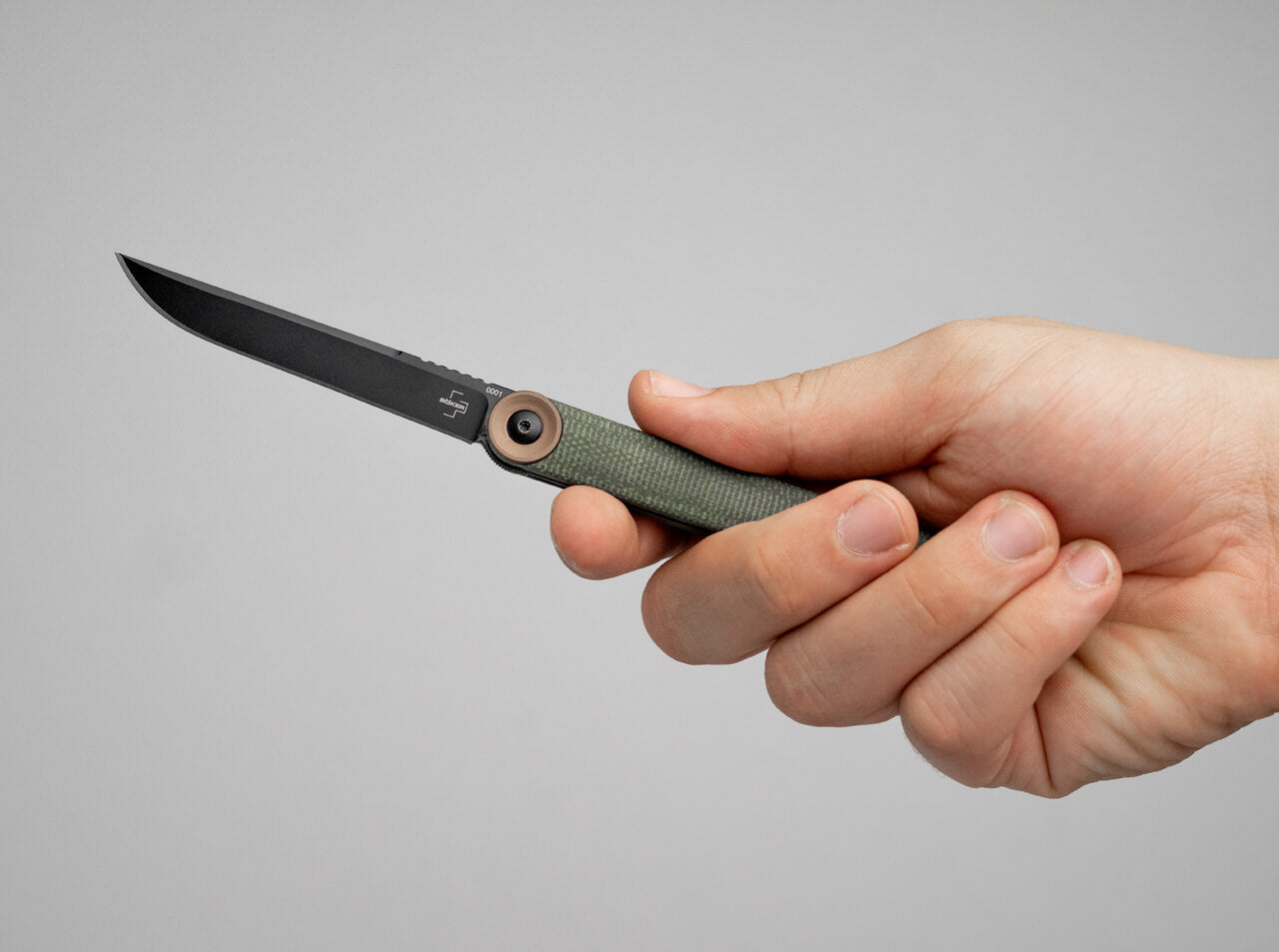 Böker Plus Kaizen Green Canvas Micarta Taschenmesser