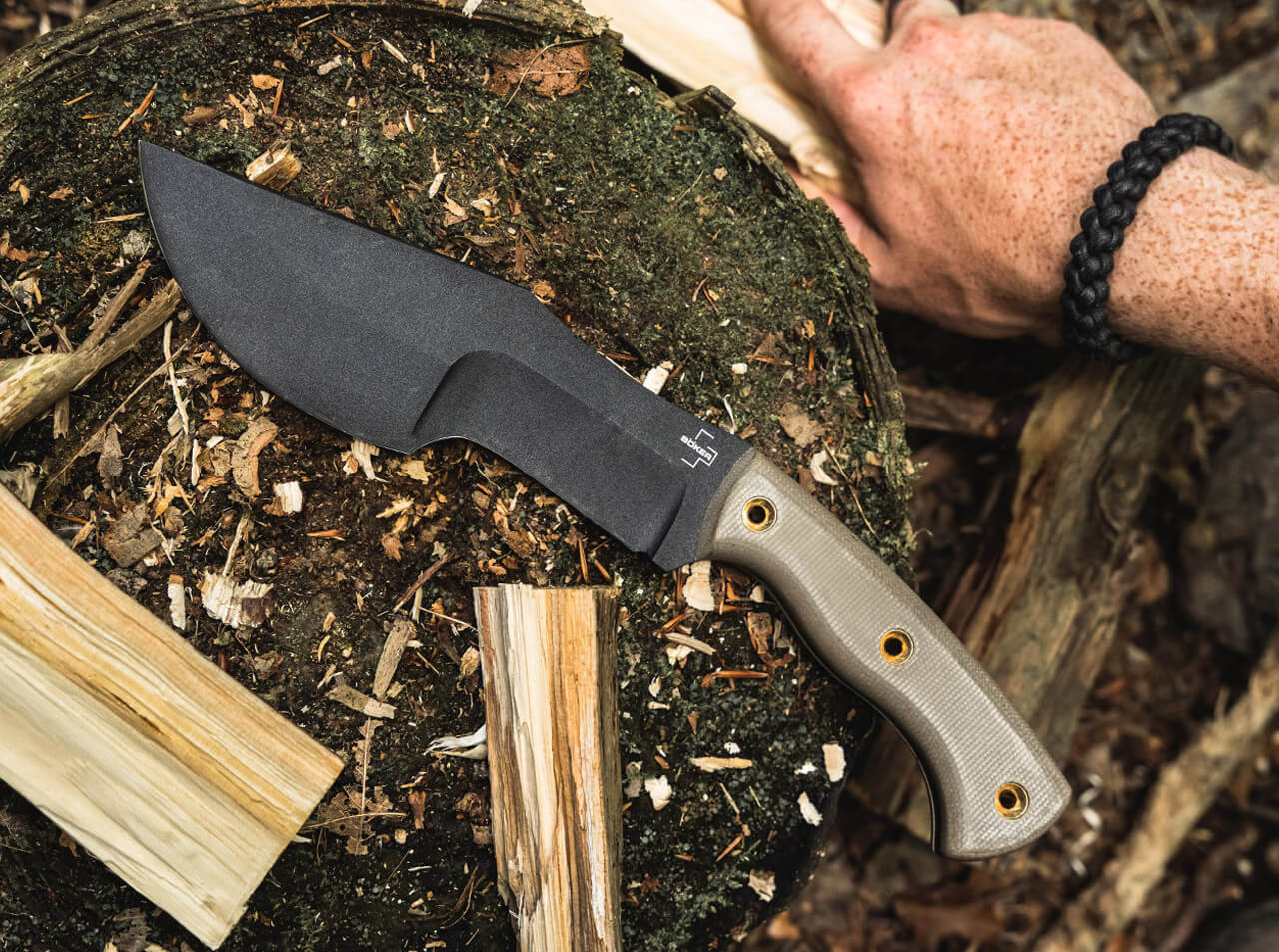 Böker Plus Tracker von Dave Wenger Outdoormesser - Survivalmesser
