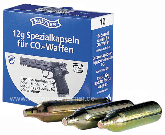 Walther CO2 Kapseln 12g im 10er Pack