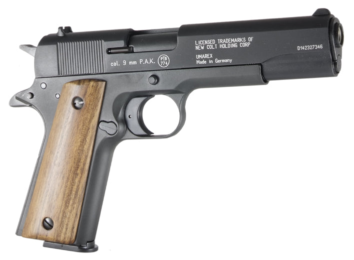Colt 1911 A1 Schreckschuss Pistole 9mm PAK mit Holzgriffschalen