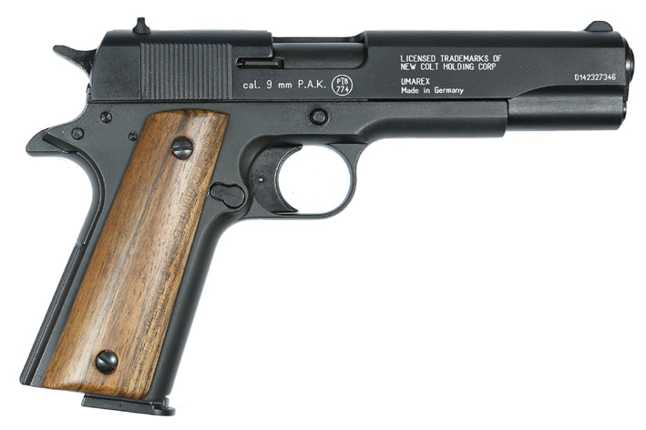 Colt 1911 A1 Schreckschuss Pistole 9mm PAK mit Holzgriffschalen