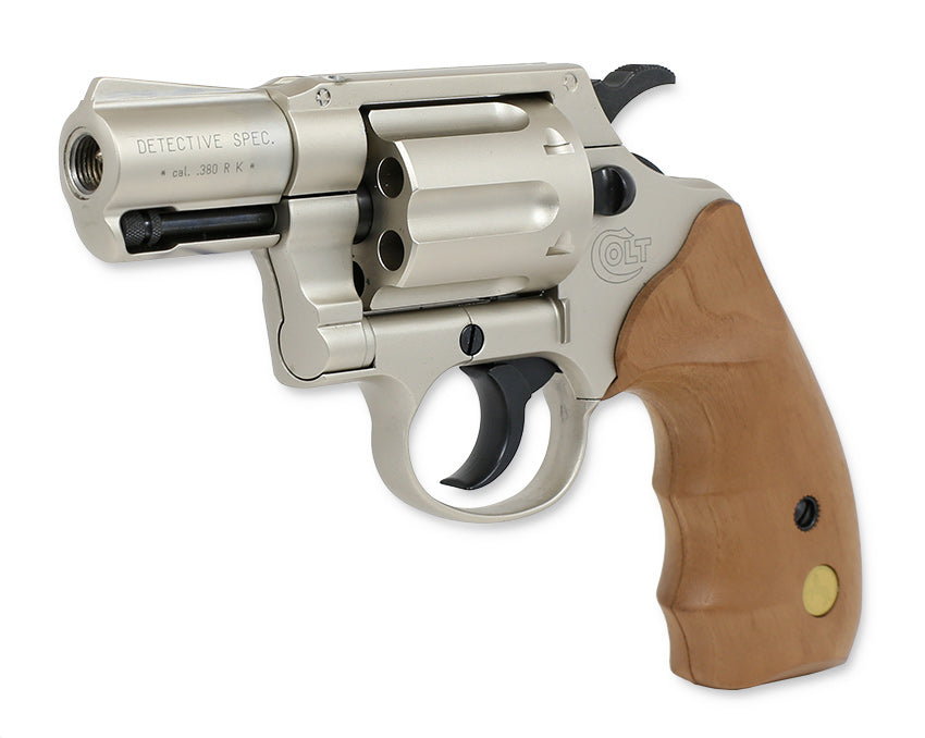 Colt Detective Special Nickel / Holz 9mm RK 