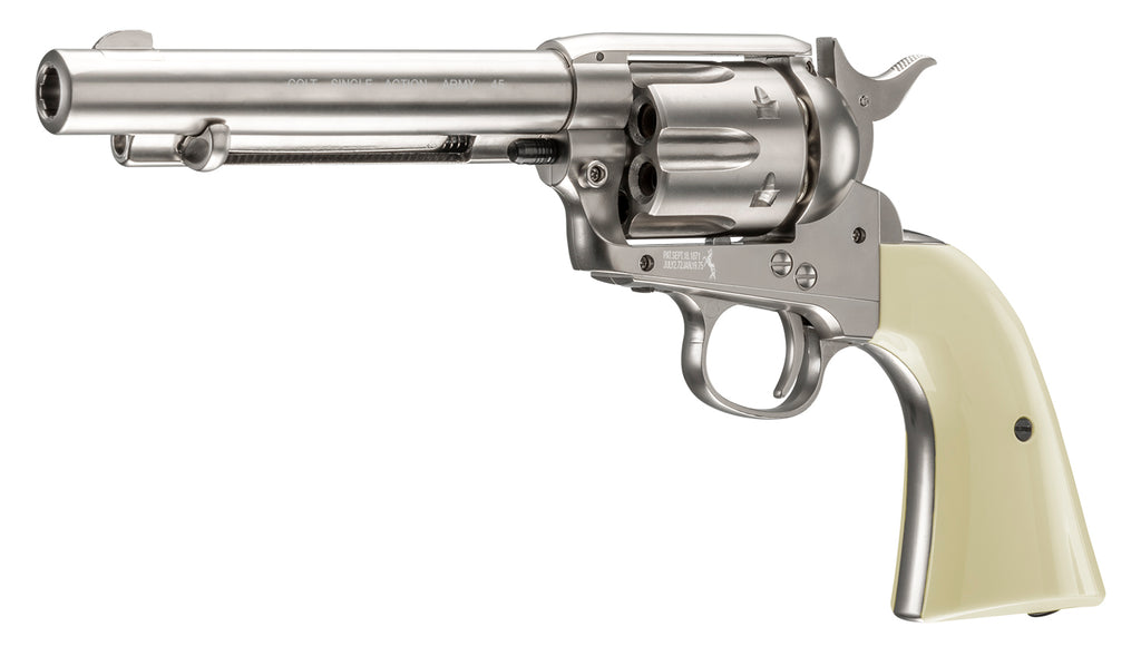 Colt Single Action Army 45 Nickel CO2 Revolver