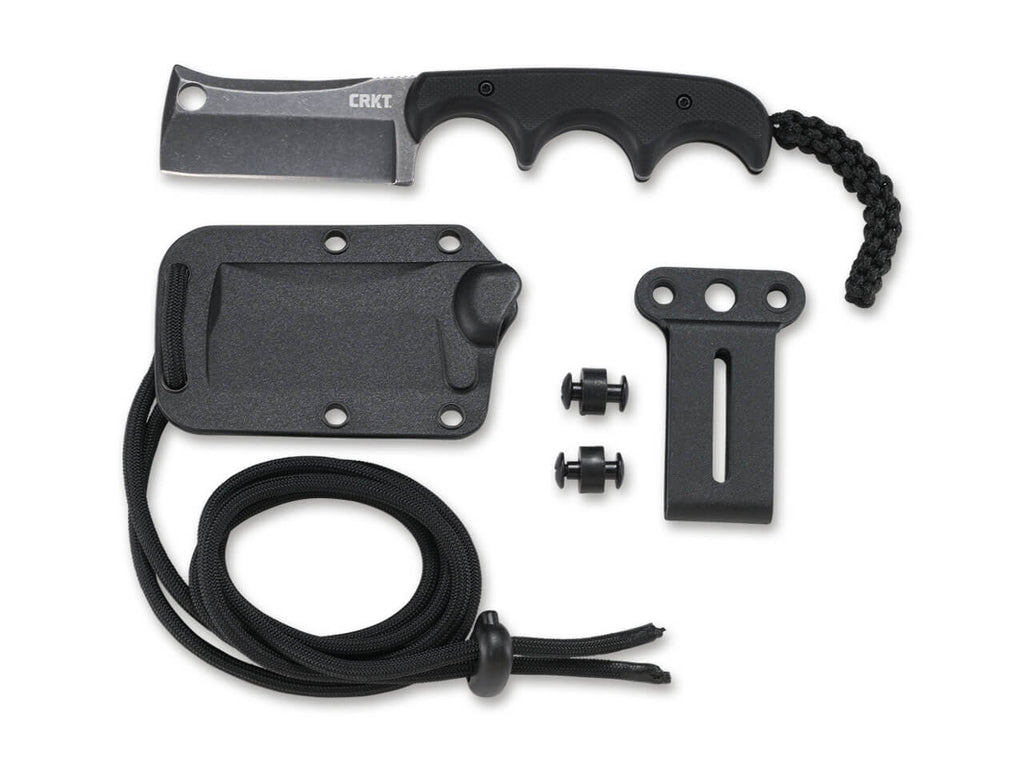 CRKT Minimalist Cleaver Blackout EDC Messer / Neck Knife