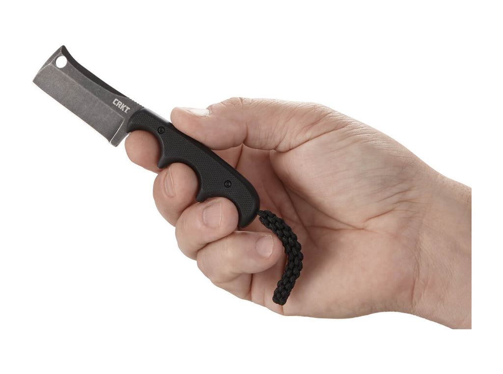 CRKT Minimalist Cleaver Blackout EDC Messer / Neck Knife