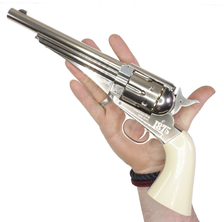 Remington 1875 CO2 Revolver Nickel 4