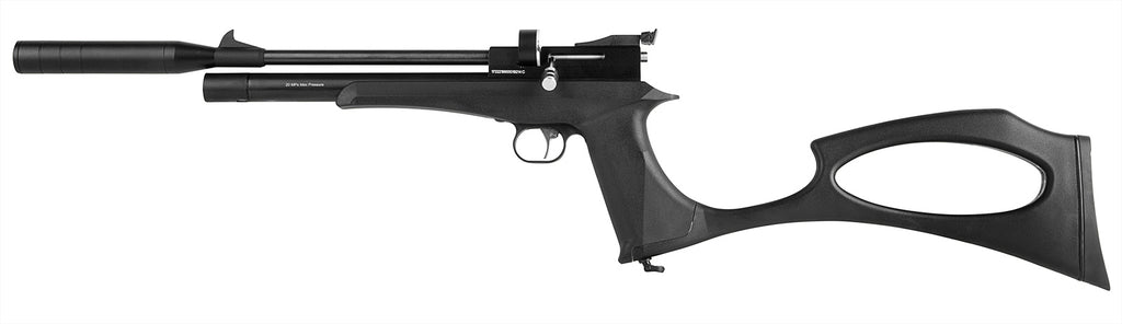 DIANA Bandit Black Pressluftpistole Kaliber 4,5mm mit Schalldämpfer und Regulator