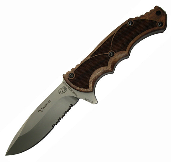 Eickhorn Venator Wood Outdoor Messer Inkl. Lederscheide
