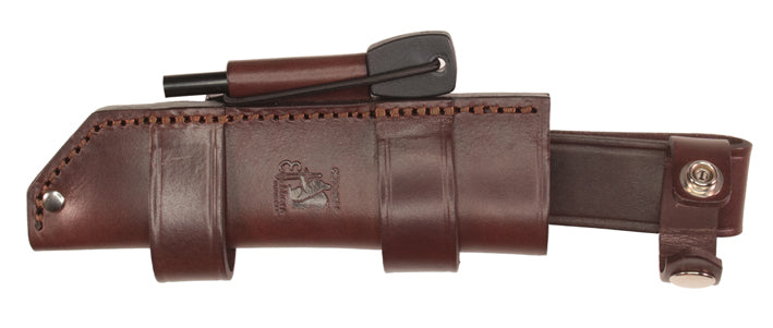 Eickhorn EBK Bushcraft Messer mit Lederscheide und Feuerstahl 