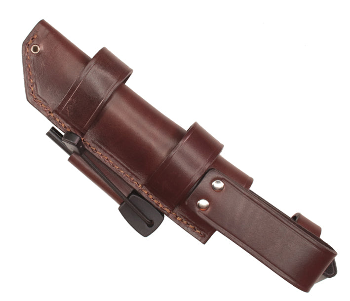 Eickhorn EBK Bushcraft Messer mit Lederscheide und Feuerstahl 