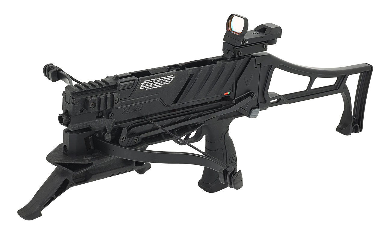 VLAD Pistolenarmbrust mit Magazin und Schulterstütze - 60 lbs / 90 lbs Zuggewicht