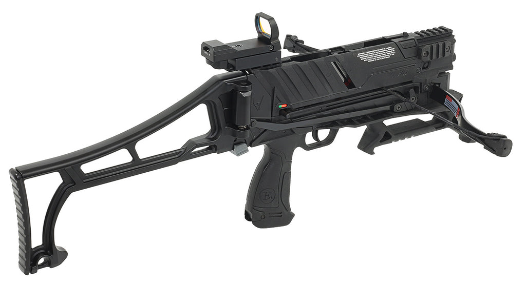 VLAD Pistolenarmbrust mit Magazin und Schulterstütze - 60 lbs / 90 lbs Zuggewicht