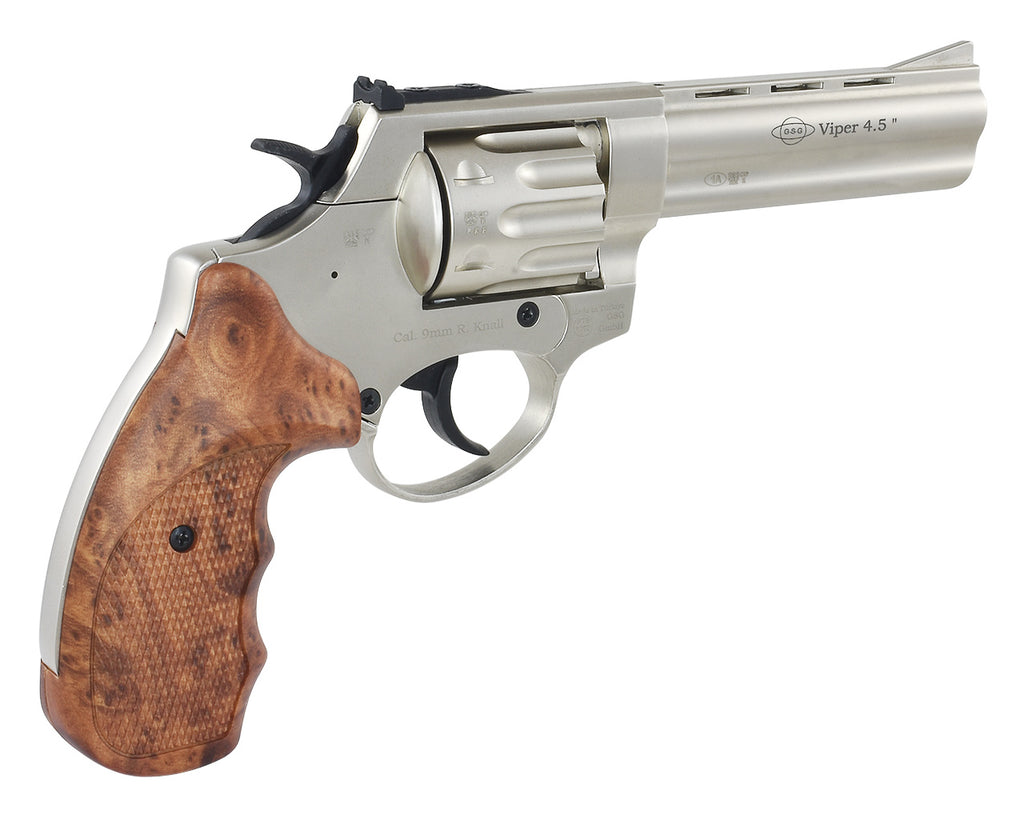 5" Zoll Kaliber 9mm RK mit Griffschalen in Holzoptik