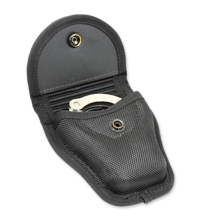 Enforcer Handschellen rostfreier Stahl mit Gürteletui & Double Lock System