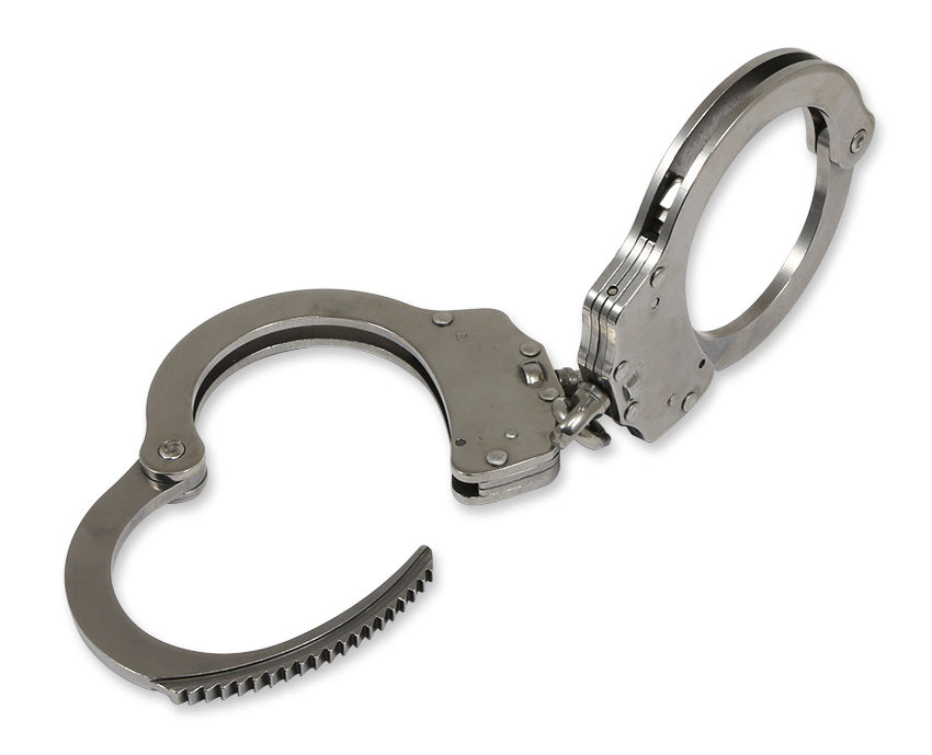 Enforcer Handschellen rostfreier Stahl mit Gürteletui & Double Lock System