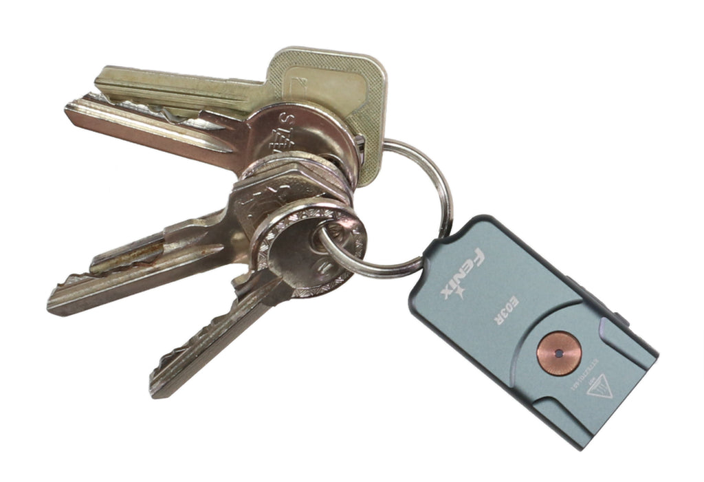 Fenix E03R Mini USB aufladbare Schlüsselbundlampe 260 Lumen und Rotlicht 