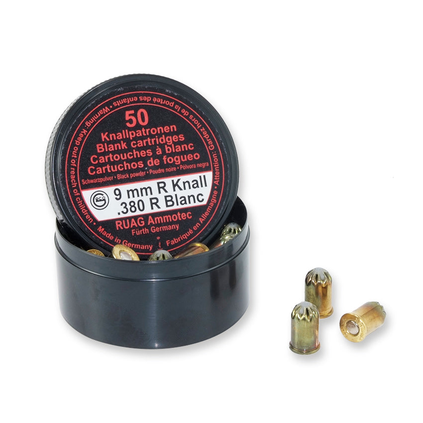 GECO 9mm (.380) Knallpatronen Schwarzpulver 