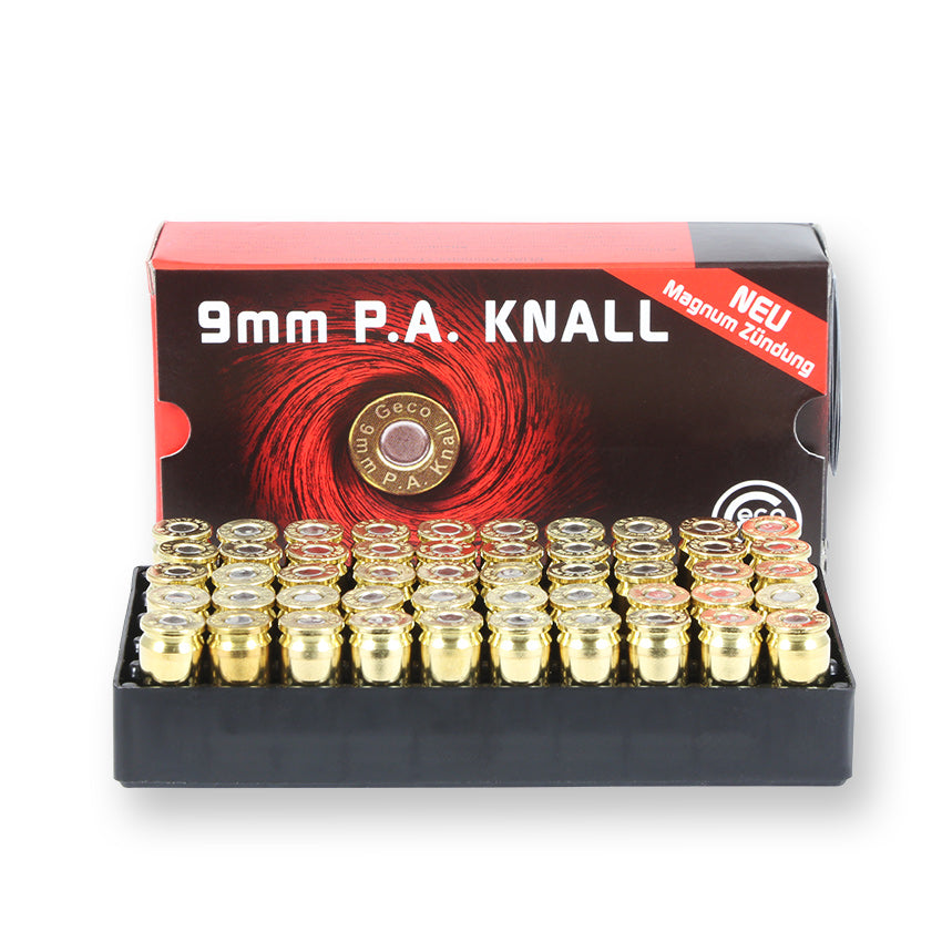 Geco 9mm PAK Knallpatronen für Schreckschuss 50er