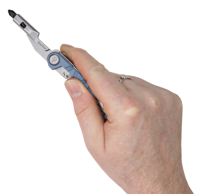 Bithalter mit einem doppelseitigen Bit mit Schlitz- und Kreuzschraubendreher