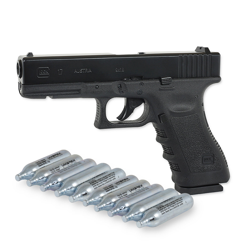 Glock 17 CO2 Luftpistole Kaliber 4,5mm - Original Lizenz und Markings 