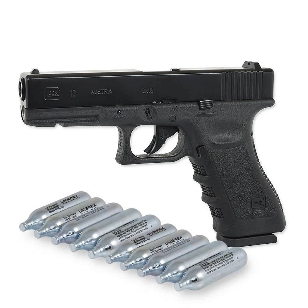 Glock 17 CO2 Airsoftpistole Kaliber 6mm BB - Original Lizenz und Markings 