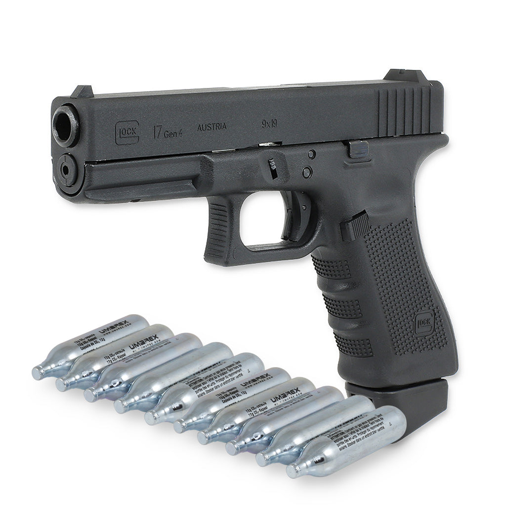 Glock 17 GEN 4 CO2-Gasblowback Airsoftpistole Kaliber 6mm BB - Original Lizenz