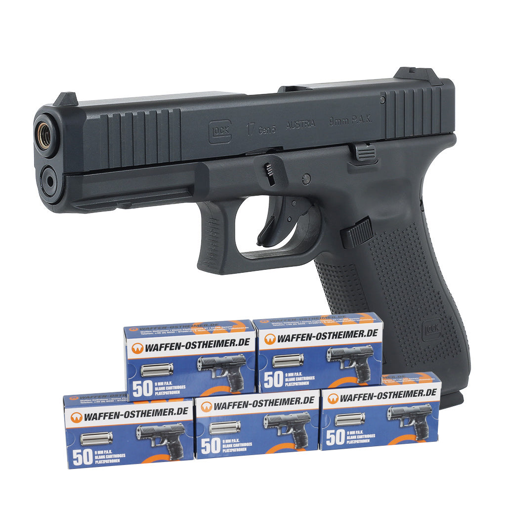 GLOCK 17 GEN5 Schreckschusspistole 9mm PAK +250 Knallpatronen