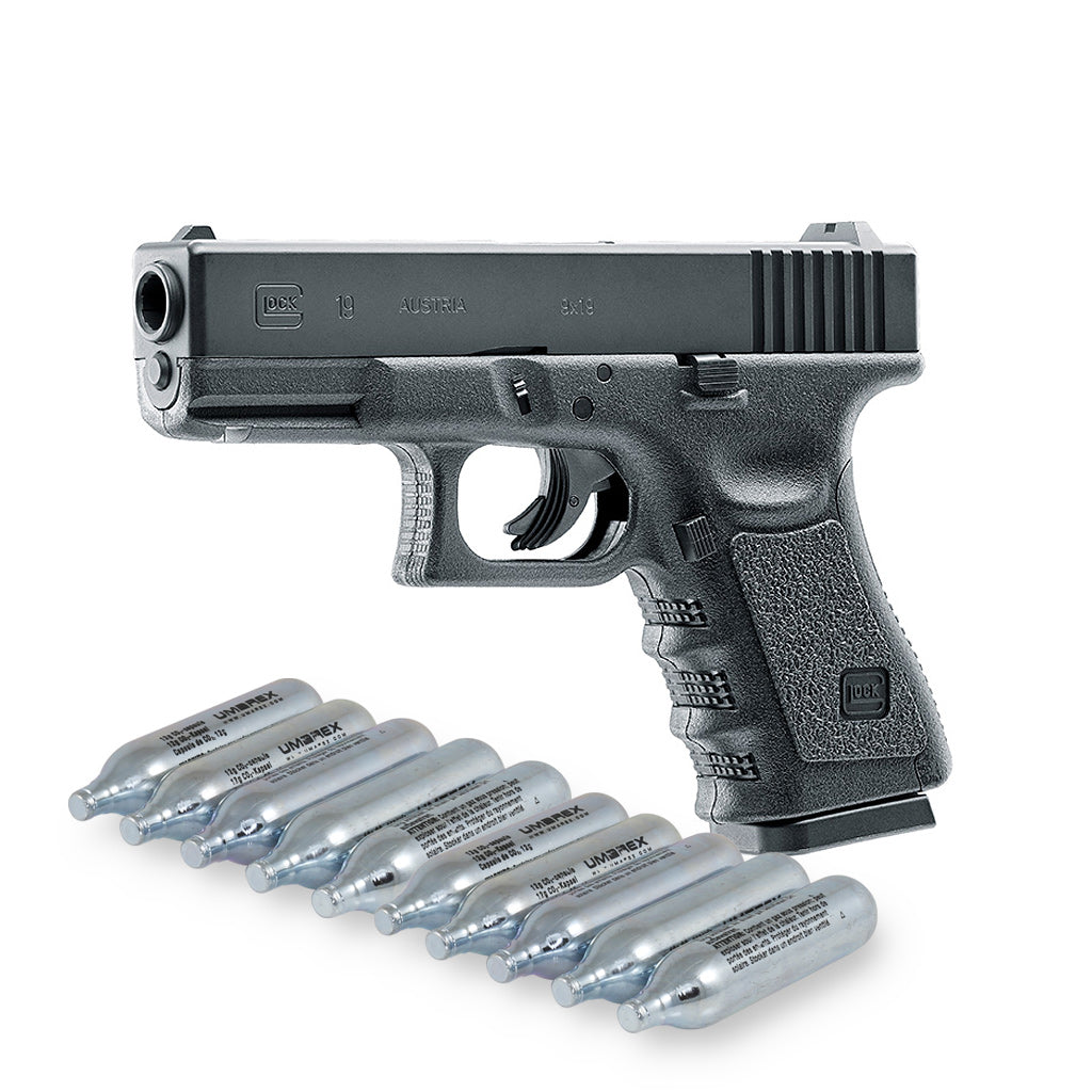 Glock 19 CO2 Airsoftpistole Kaliber 6mm BB - Original Lizenz