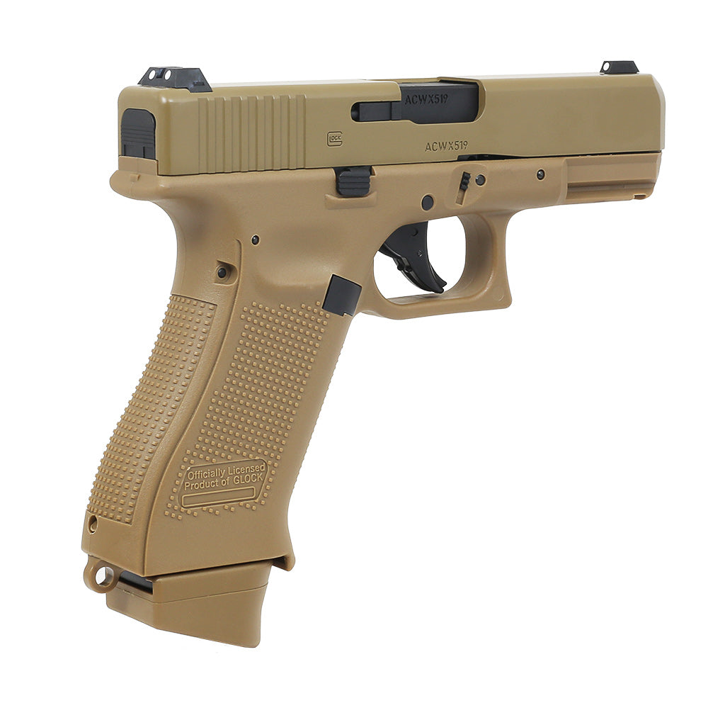 Glock 19X CO2 Blowback Airsoft 6mm BB - Coyote - IWA 2019 Neuheit 
