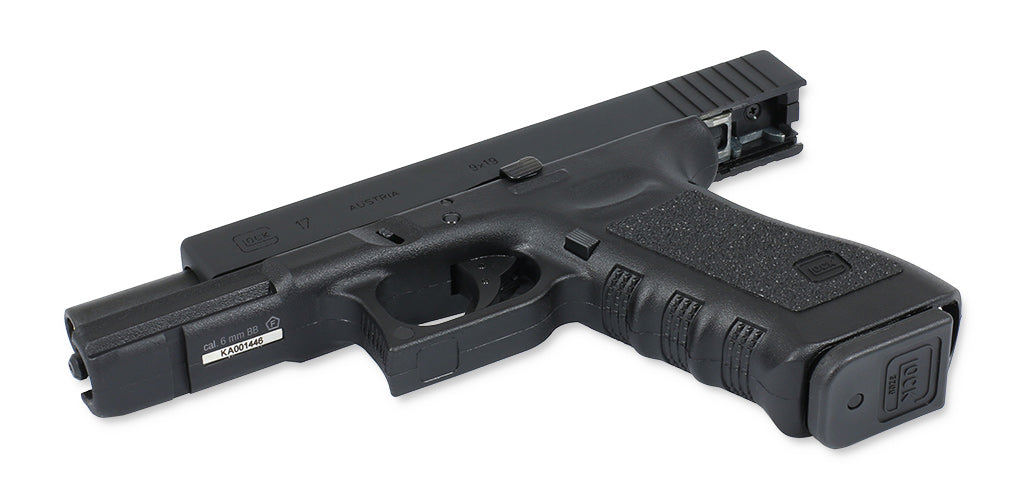 Glock 17 Gasblowback Airsoftpistole Kaliber 6mm - Original Lizenz + Markings