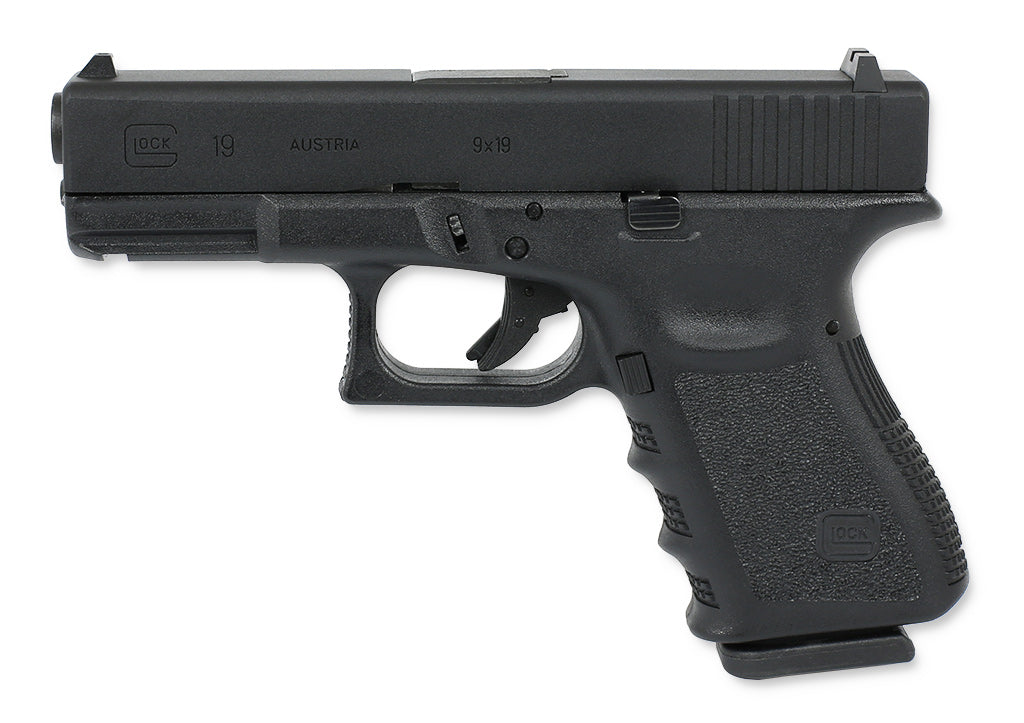 Glock 19 Gasblowback Airsoftpistole Kaliber 6mm BB - Original Lizenz und Markings
