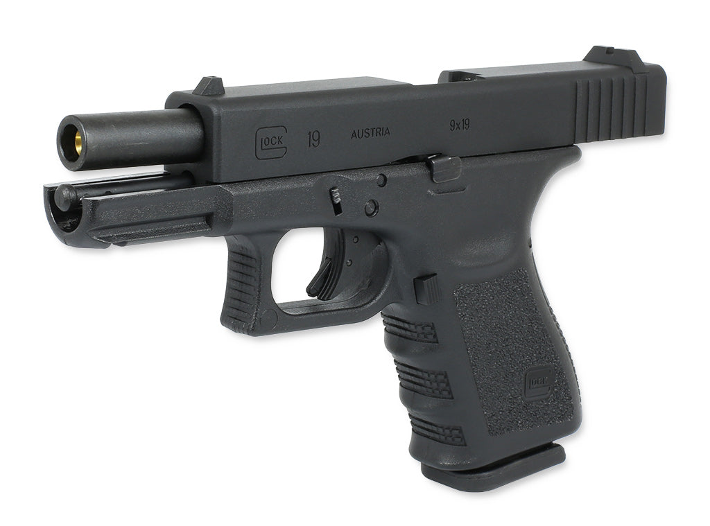 Glock 19 Gasblowback Airsoftpistole Kaliber 6mm BB - Original Lizenz und Markings