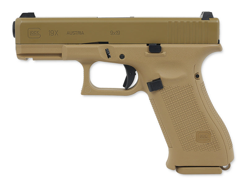 Glock 19X Gasblowback Airsoftpistole Kaliber 6mm (VFC) - Original Lizenz + Markings