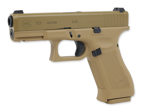 Glock 19X Gasblowback Airsoftpistole Kaliber 6mm (VFC) - Original Lizenz + Markings