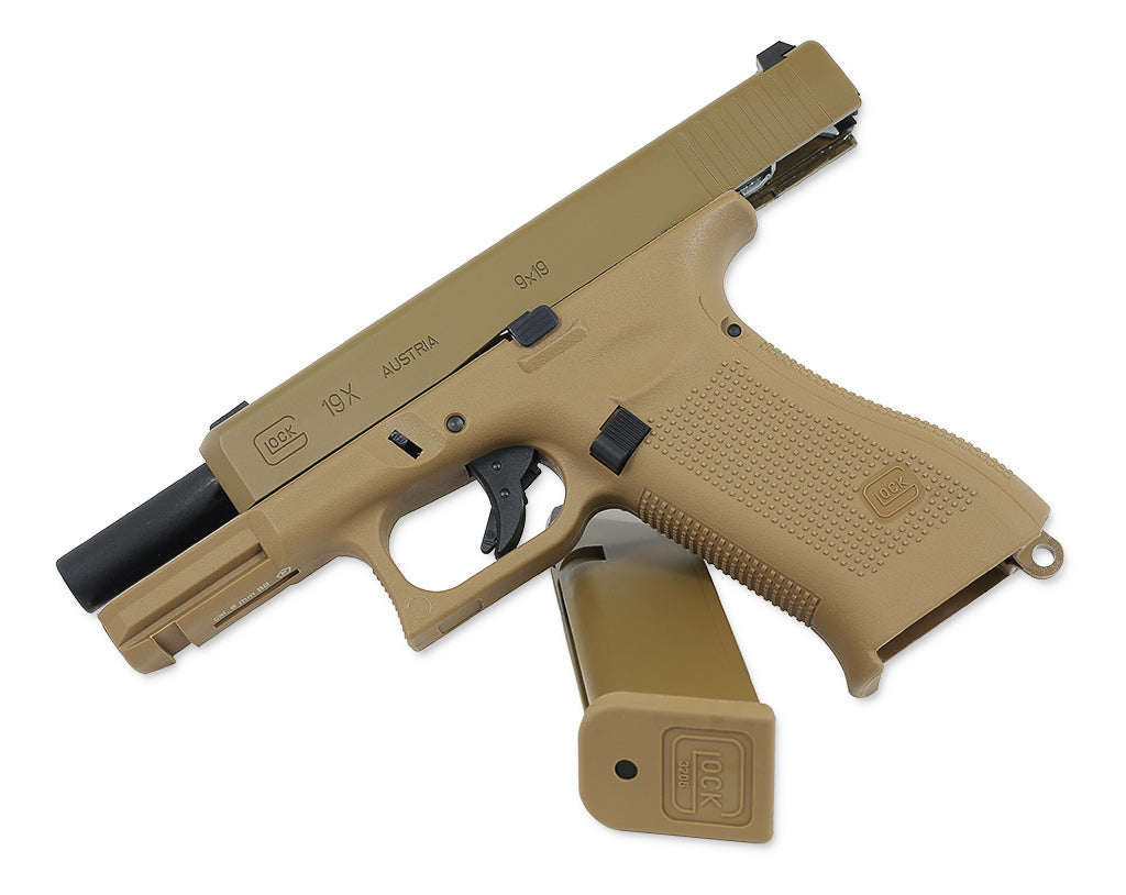 Glock 19X Gasblowback Airsoftpistole Kaliber 6mm (VFC) - Original Lizenz + Markings