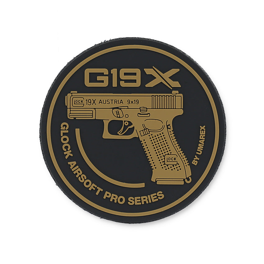 Glock 19X Gasblowback Airsoftpistole Kaliber 6mm (VFC) - Original Lizenz + Markings - Patch