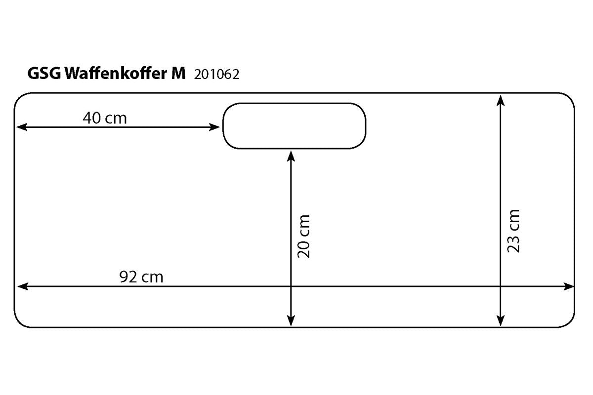 GSG Stabiler Waffenkoffer 96cm