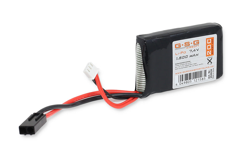 GSG 7,4V 1500mah 20-40C Lipo Airsoft Akku Mini-Type 