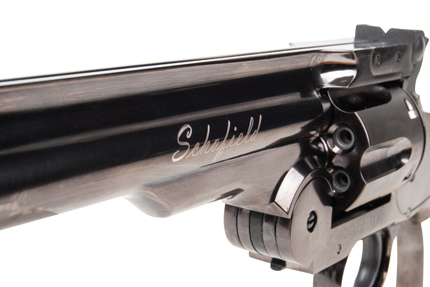 Schofield 6" CO2 Revolver Steel Grey 4