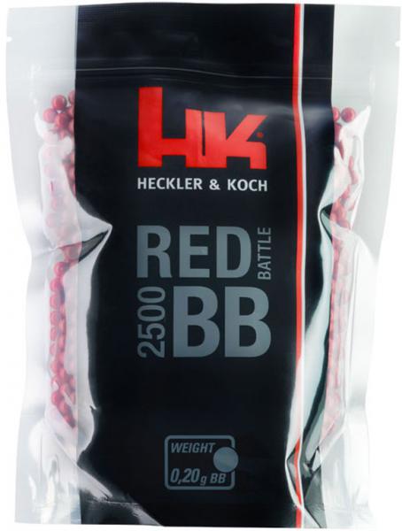 2500 Heckler & Koch RED BATTLE BBs 6mm 0,20g Airsoft 