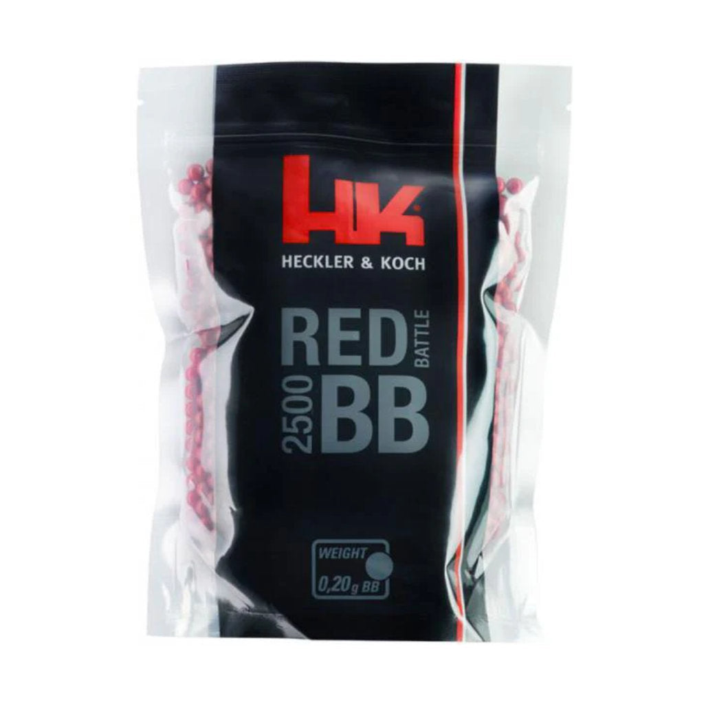 2500 Heckler & Koch RED BATTLE 6mm Airsoft BB`s 0,25g