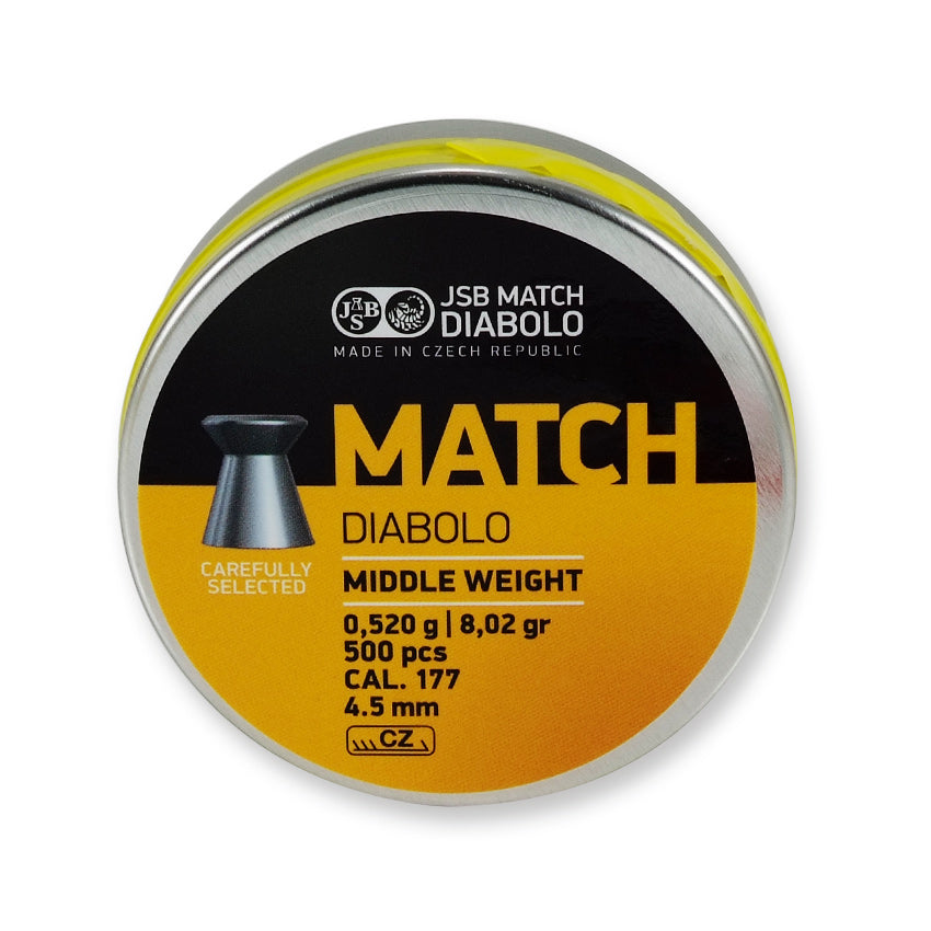 JSB Diabolo Match Middle Flachkopf 4,5mm