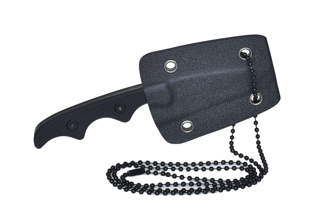 Neck Knife Tanto Stonewash – Leichtes EDC-Messer mit Kydex-Scheide und G10-Griff