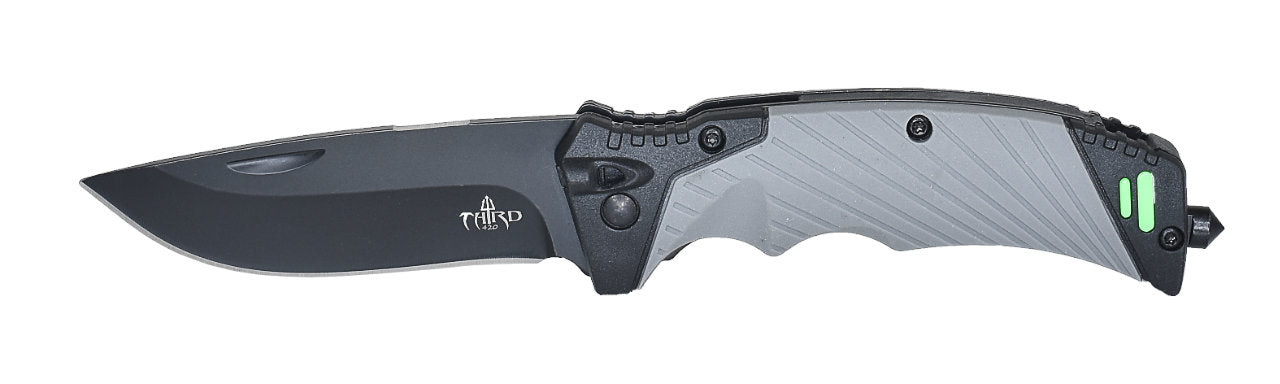 Outdoor EDC Taschenmesser "4 in 1" | Feuerstarter | Glasbrecher | Notpfeife