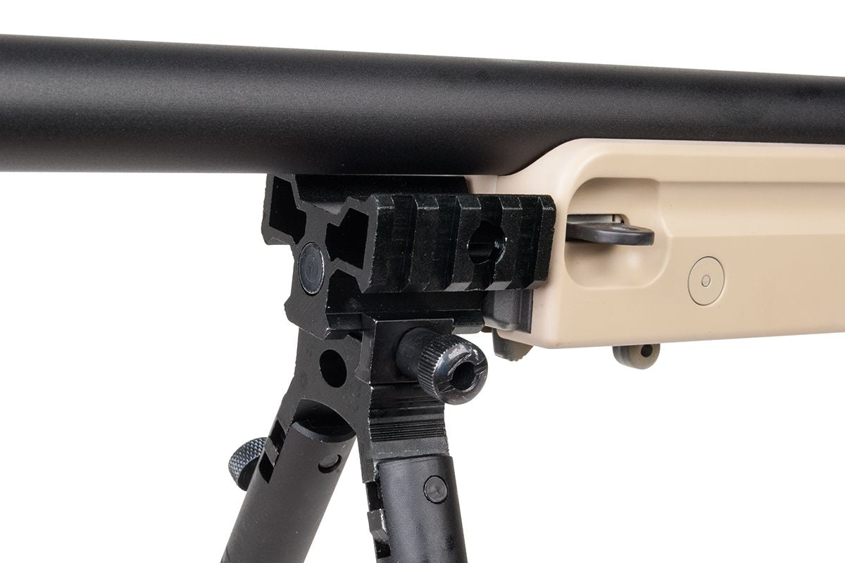MB01 Tactical Sniper Tan - 6mm Airsoft Scharfschützengewehr - Mit Zielfernrohr & Zweibein