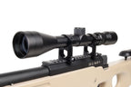 MB01 Tactical Sniper Tan - 6mm Airsoft Scharfschützengewehr - Mit Zielfernrohr & Zweibein